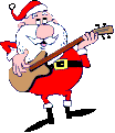 Gif Babbo Natale: Gif Babbo Natale con chitarra