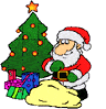 Gif Babbo Natale: Gif animata Babbo Natale e regali