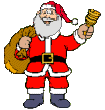 Gif Babbo Natale: Gif animata Babbo Natale campanella